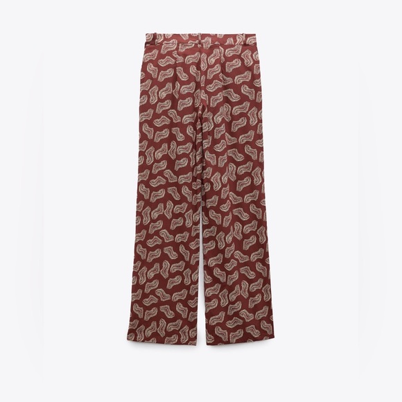 ZARA Printed Long Pants - Picture 5 of 5